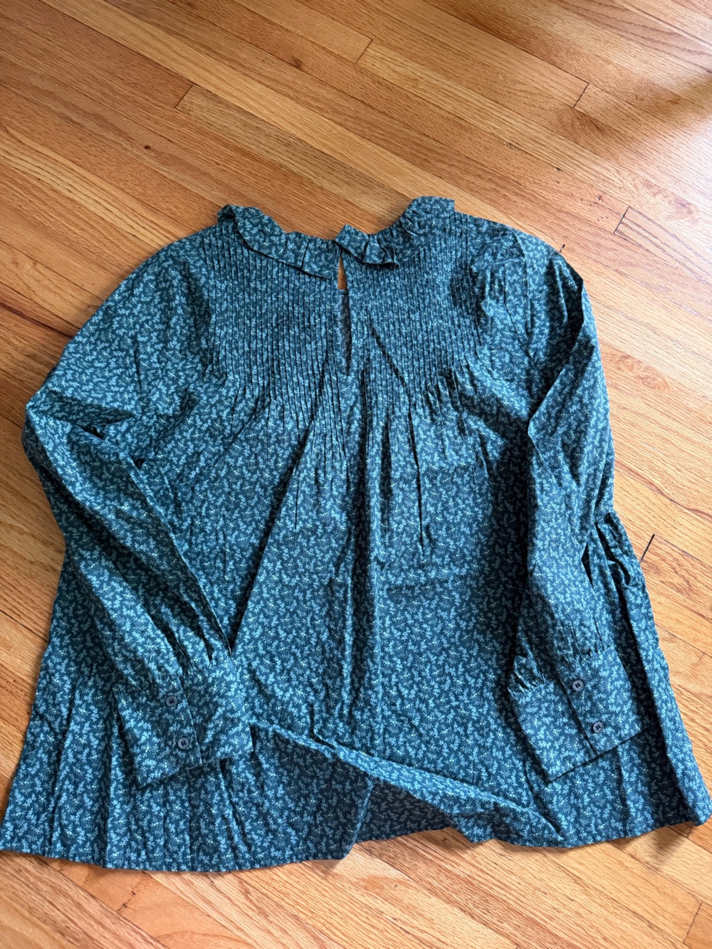 Doen Plum Top / wintergreen ditsy color M